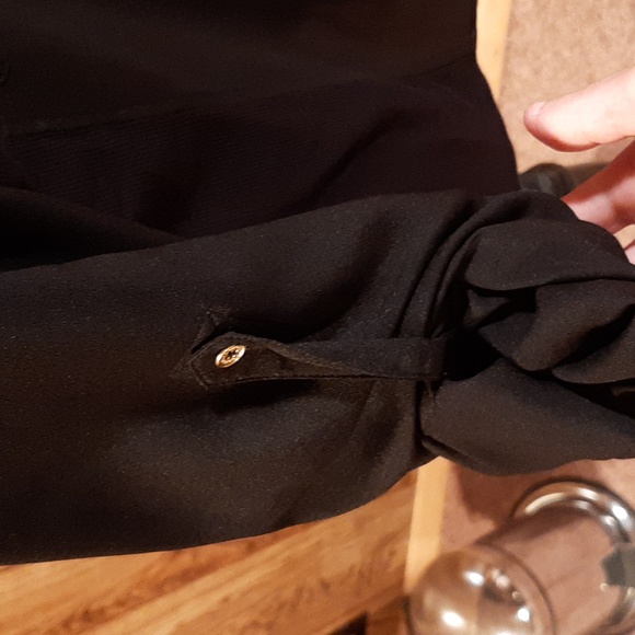 Calvin Klein Black Button-Down Shirt (Small) - Picture 5 of 10